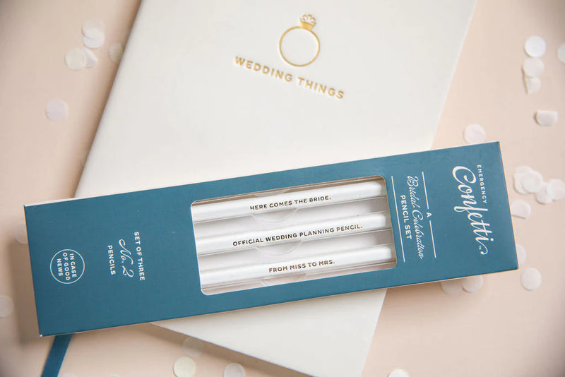 Bridal Celebration Pencils, Pack of 3