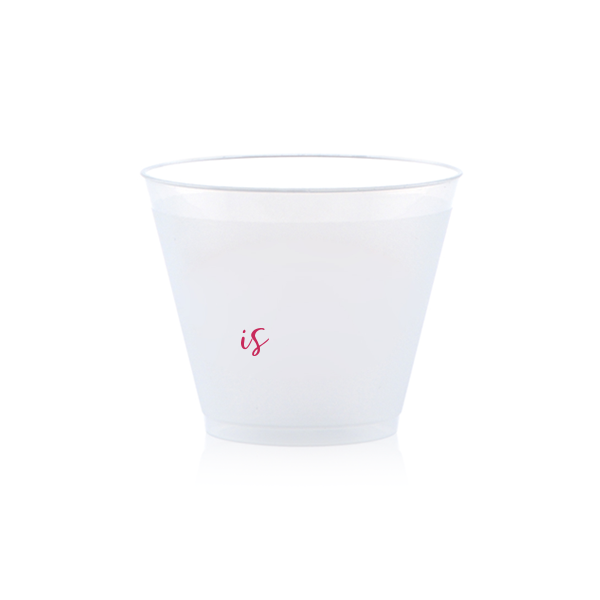 First Birthday 9 oz Cup, Fuchsia Foil