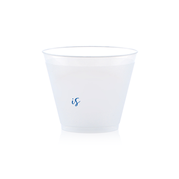 Cheers Anniversary 9 oz Cup, Royal Blue Foil 