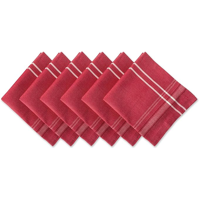 French Stripe Linen Napkins