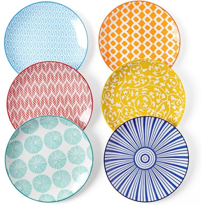 Selamica Ceramic Small Plates, Set of 6