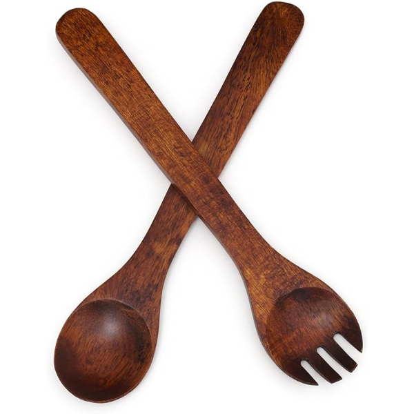  Cherry Finished Salad Servers