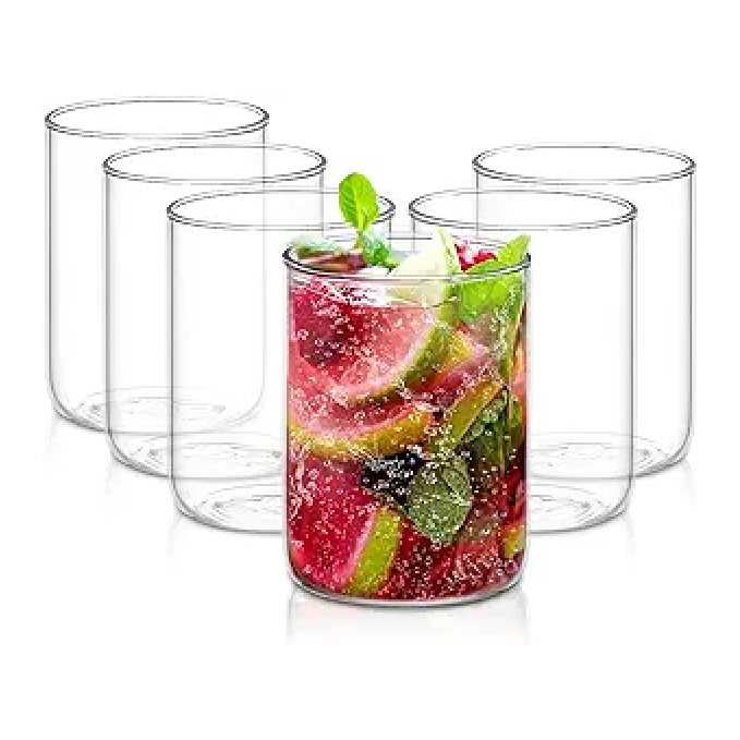 Borosil Water Glasses, 10 Oz, Set of 6