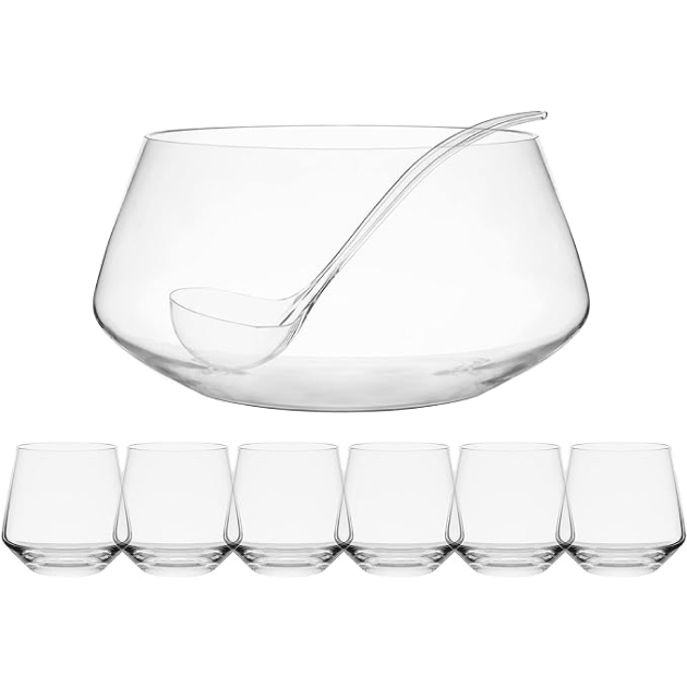 Mikasa Akimbo 8 Piece Punch Bowl Set