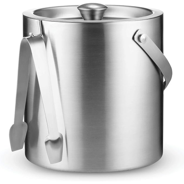 Double-Wall Stainless Steel Insulated Ice Bucket