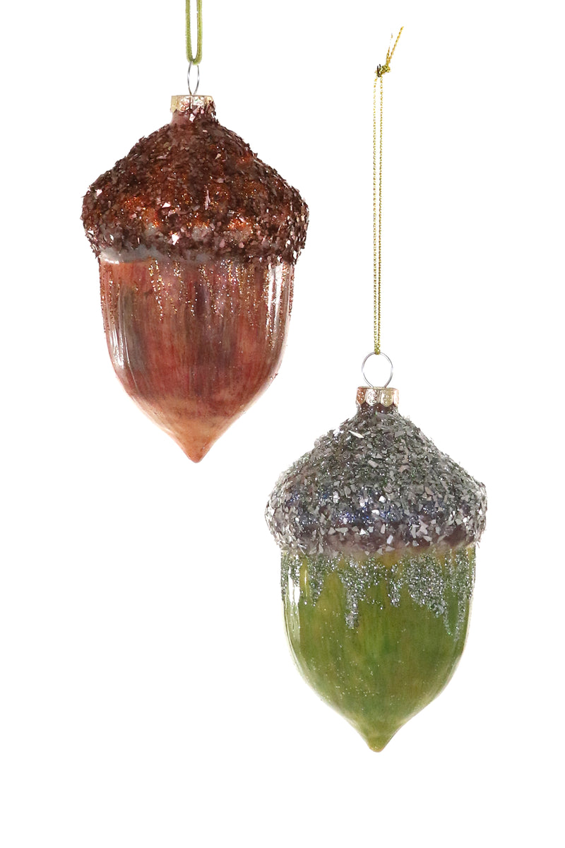 Olde Oak Acorn Ornaments, Set of 6