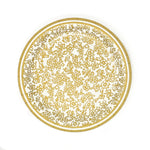 10" Gold Chinoiserie Paper Plates, Pack of 8