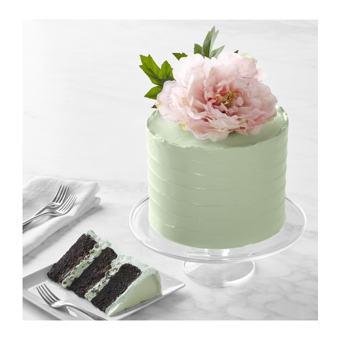 Three-Layer Mint Chocolate Chip Cake