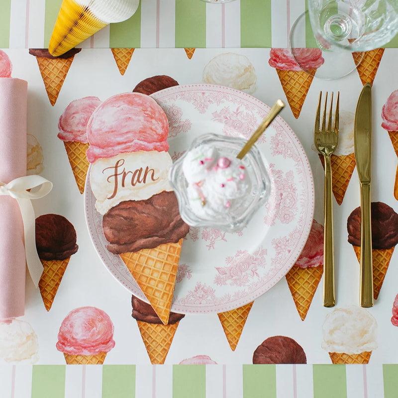Ice Cream Cones Placemat, Set of 18