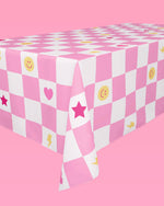 Preppy Party Tablecloth - Washable Table Cover