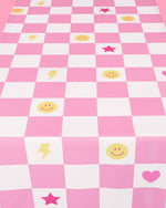 Preppy Party Tablecloth - Washable Table Cover