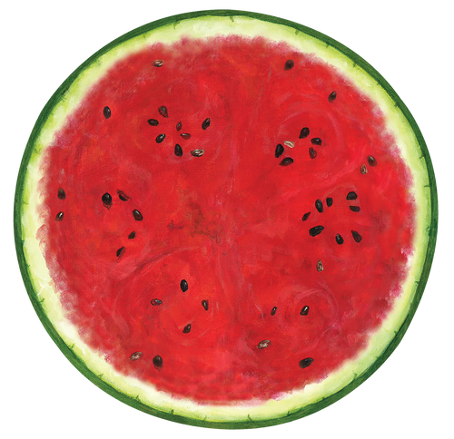 Die-Cut Watermelon Placemat, 12 Sheets