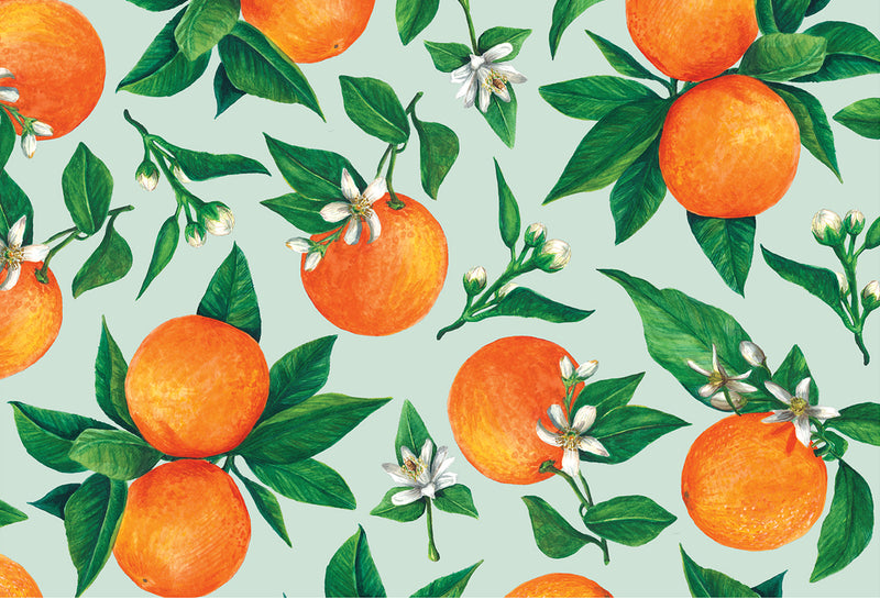 Orange Orchard Placemat, 24 Sheets