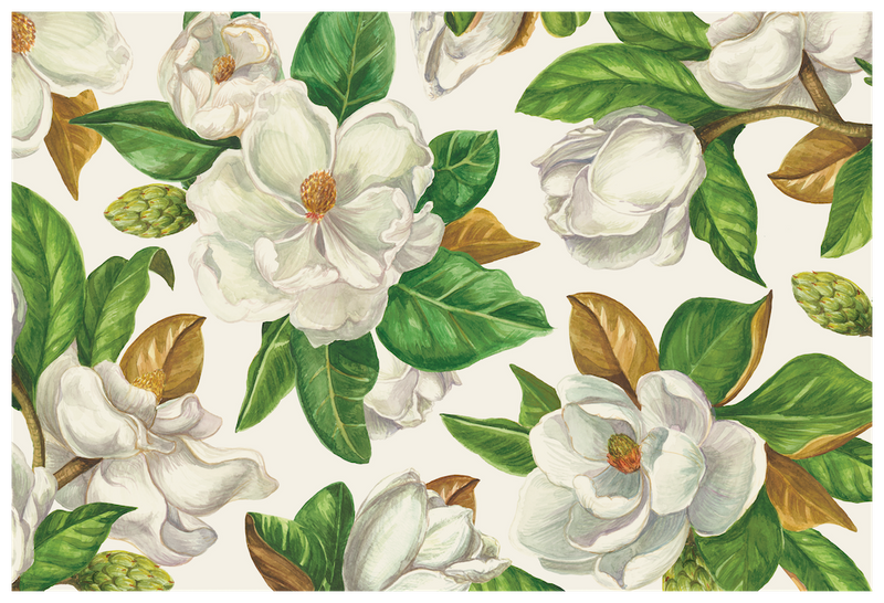Magnolia Blooms Placemat, 24 Sheets