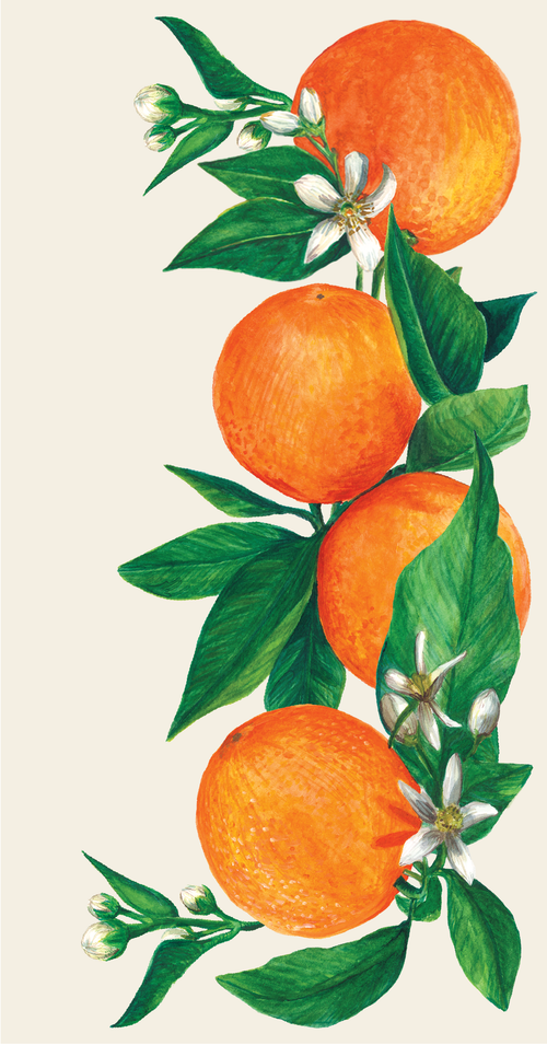 Orange Orchard Guest Napkin, Set of 16