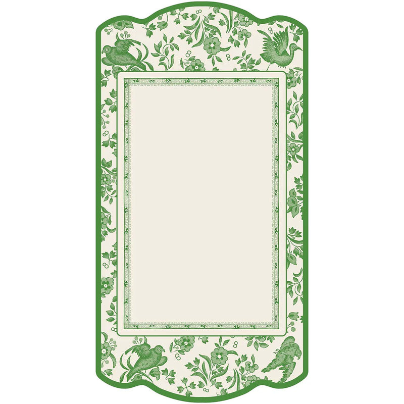 Green Regal Peacock Tablecard, Set of 12