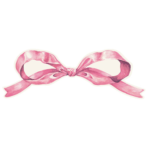 Pink Bow Table Accent, Pack of 12