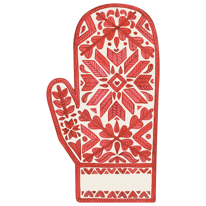 Fair Isle Mitten Table Accent, Pack of 12