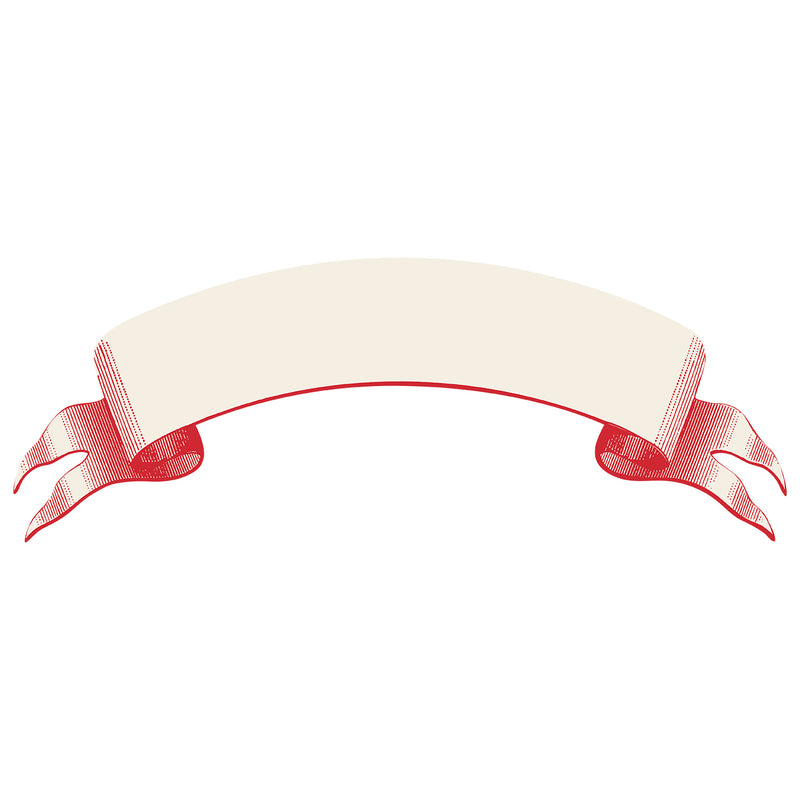 Classic Red Banner Table Accent, Pack of 12
