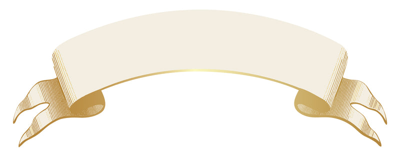 Classic Gold Banner Table Accent, Set of 12