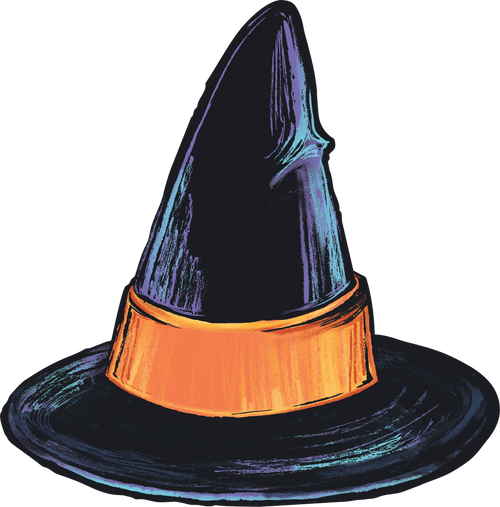 Witch Hat Table Accent, Set of 12