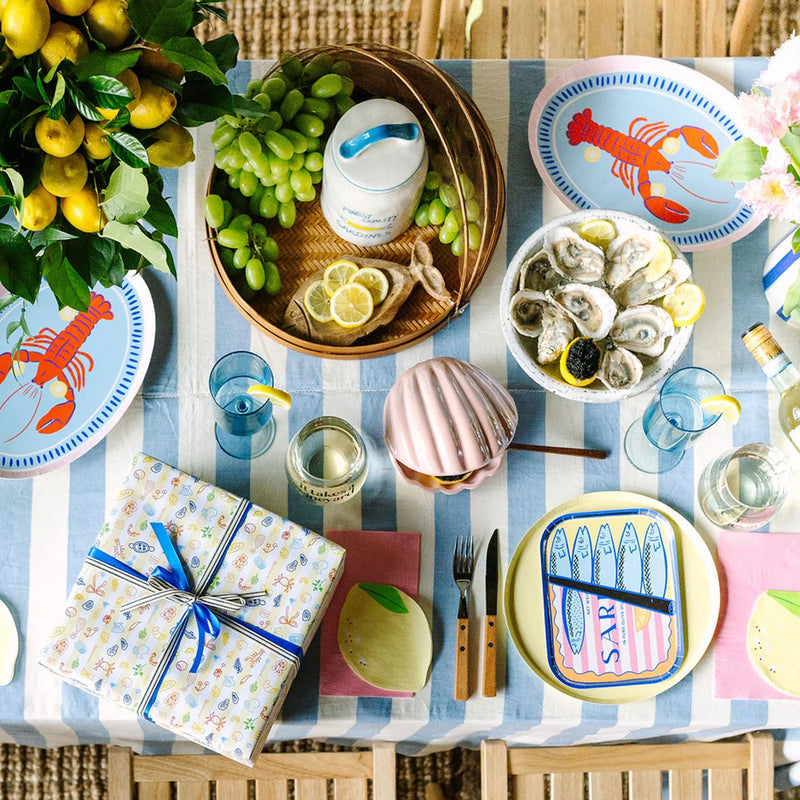 Le Dinner Sardine Can Dinner Plates, Pack of 8