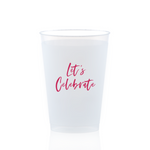 Let's Celebrate 12 oz Cup, Fuchsia Foil 