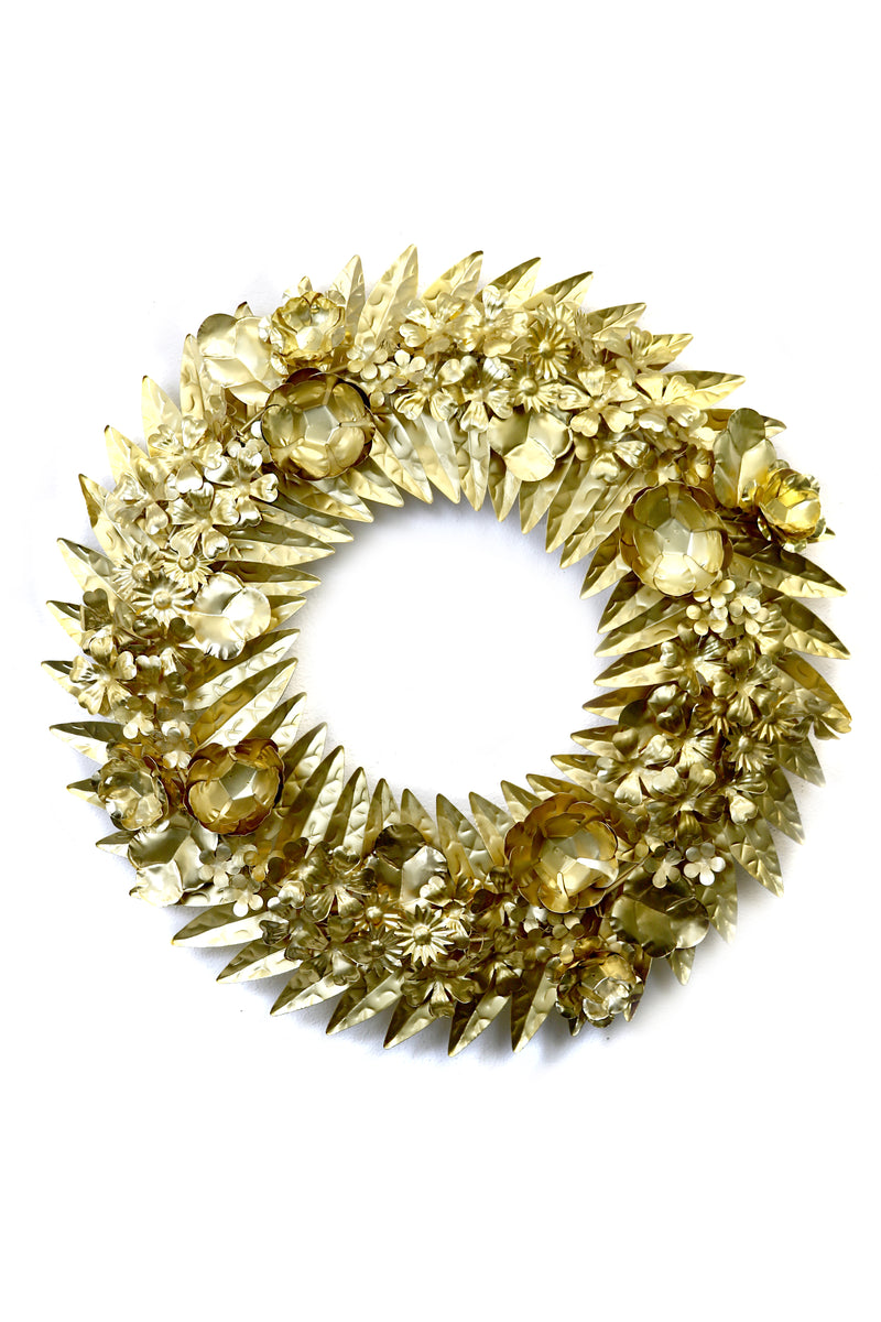 Les Fleurs Gold Wreath