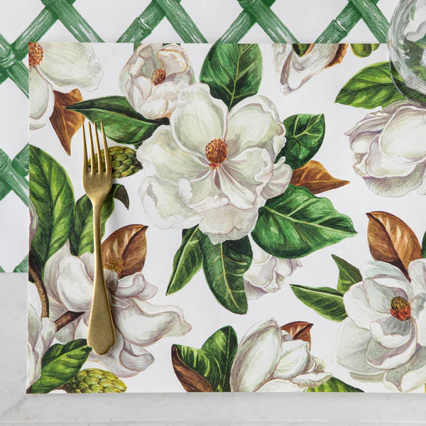 Magnolia Blooms Placemat, 24 Sheets