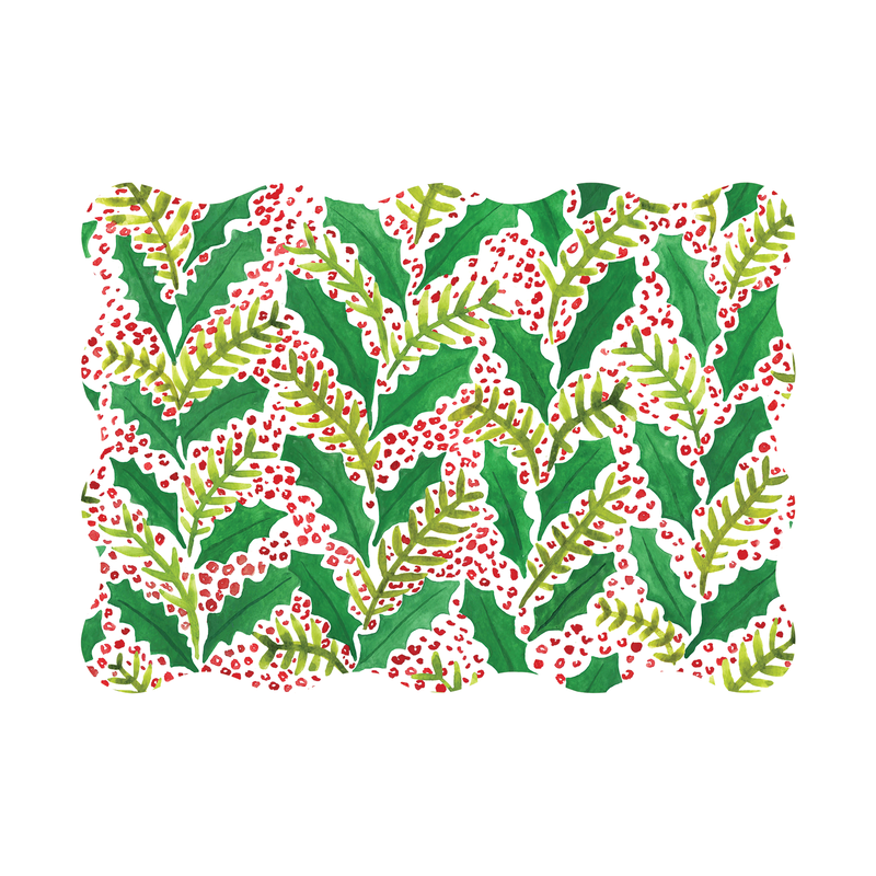 Holly Jolly Placemats, Pack of 24
