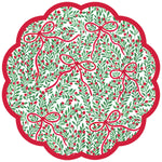 Bow Garden Scalloped Placemats, Pack of 24