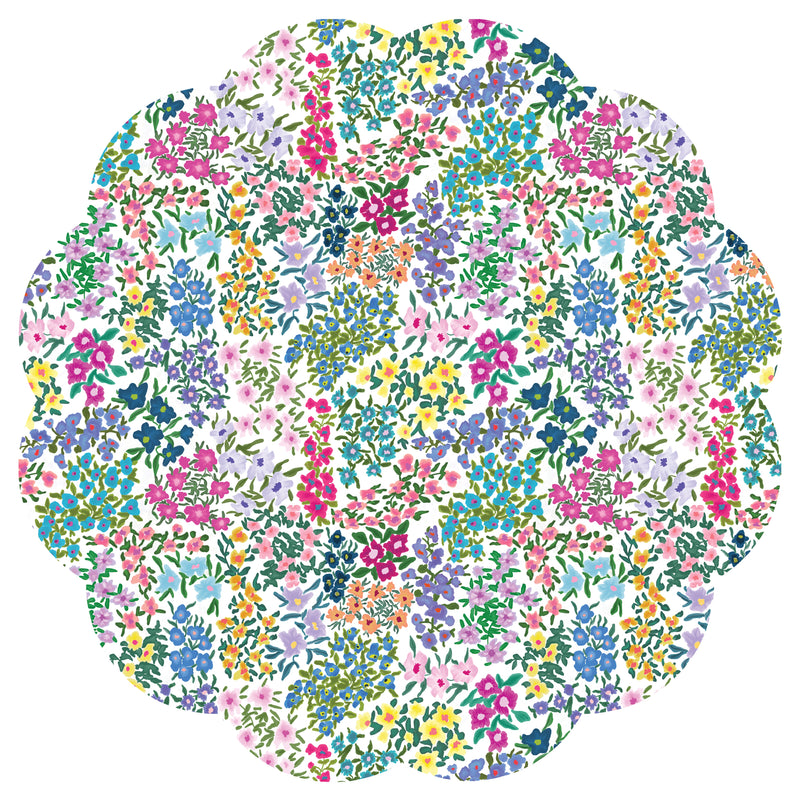 Spring Blooms Paper Placemats, Set of 24