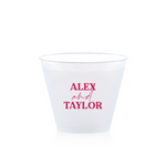 Custom Pasta Party Cup, Fuchsia Foil