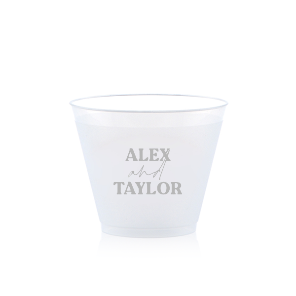 Custom Pasta Party Cup, Silver Foil