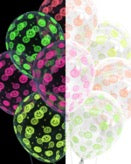 Rave Girl Glo Neon Balloons - Set of 24