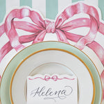 Pink Bow Placemat, Set of 24