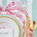 Pink Bow Placemat, Set of 24