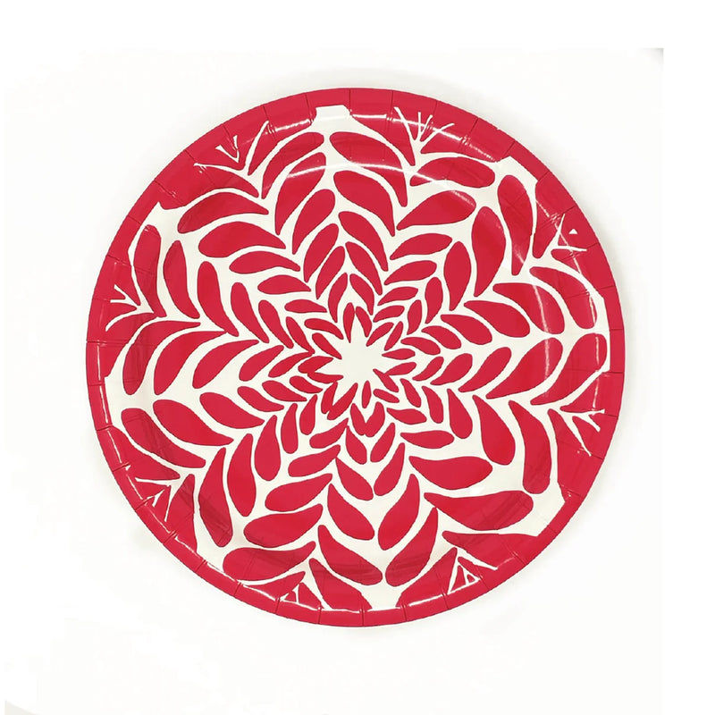 10" Red Paper Plates, Pack of 8