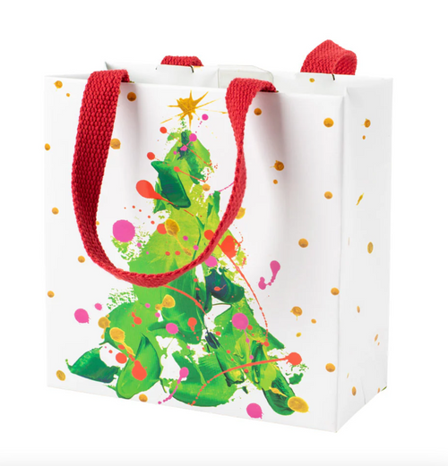 Splatter Tree Small Square Gift Bag - 1 Each