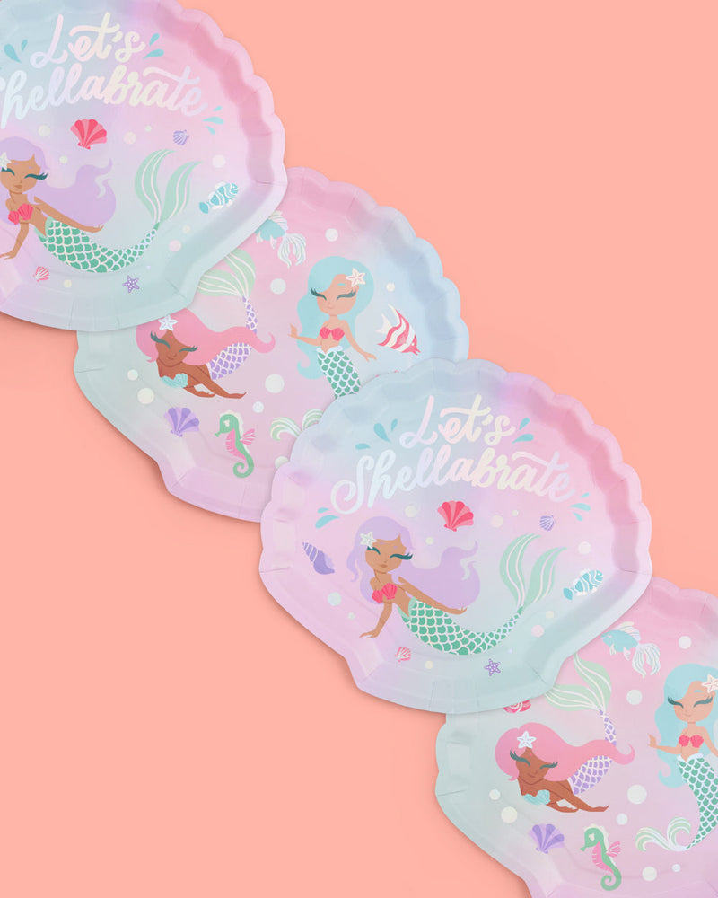 Mermazing Plates, Pack of 24