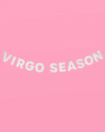 Virgo Season Banner - Silver Glitter Banner