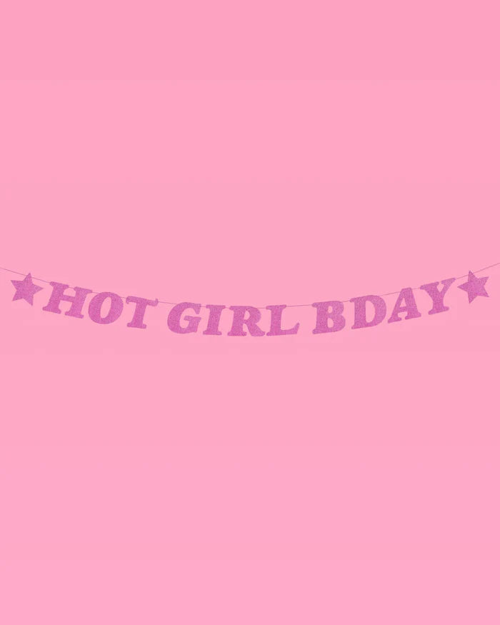 Hot Girl Bday Banner