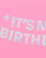 Shimmer Birthday Banner - Holographic Foil Banner