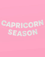 Capricorn Season Banner - Silver glitter finish