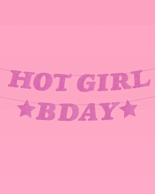 Hot Girl Bday Banner