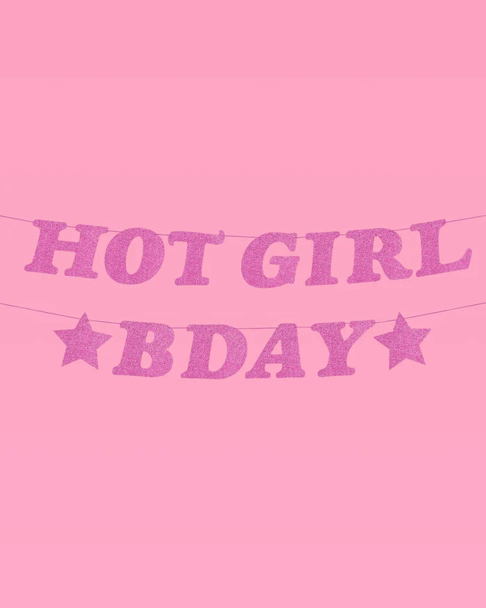 Hot Girl Bday Banner