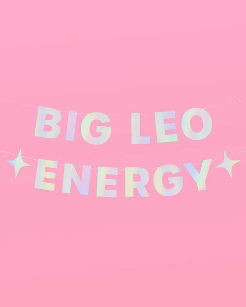 Big Leo Energy Banner - Iridescent foil banner