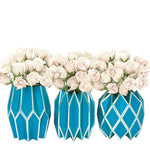 Peacock Vase Wraps, Set of 3