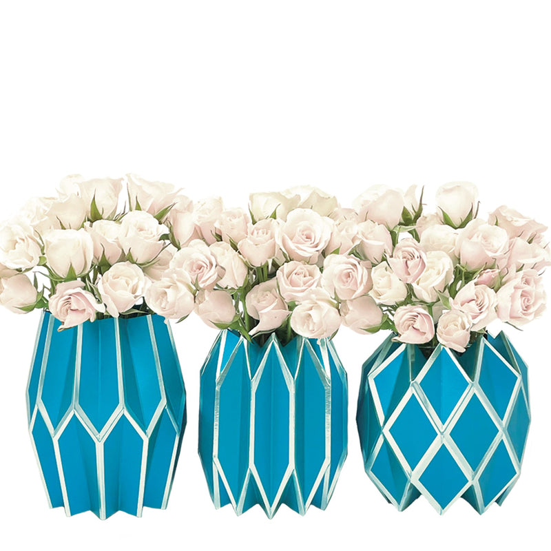Peacock Vase Wraps, Set of 3