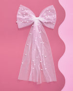 Bow To Be - White & Pearl Bow